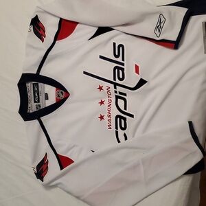Washington Capitals Reebok Replica White Jersey Large